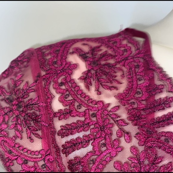 Hot Pink Pleated Maxi Dress by Catherine Deane - Picture 10 of 11